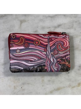 Monedero print rojo