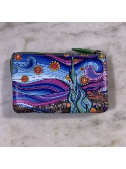 Monedero print lila