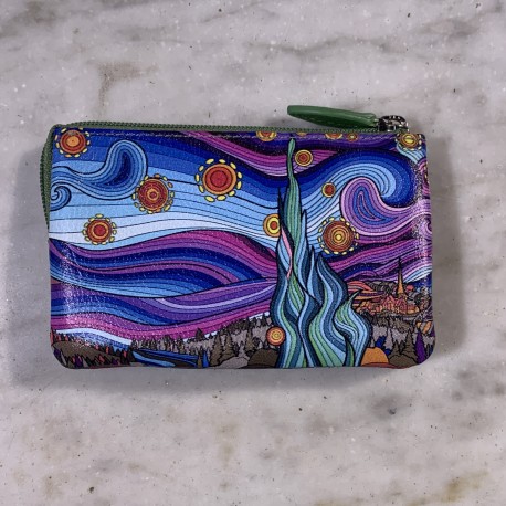 Monedero print lila
