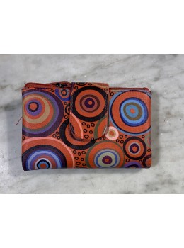 Cartera piel M naranja