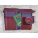 Cartera piel M roja