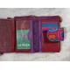 Cartera piel M roja