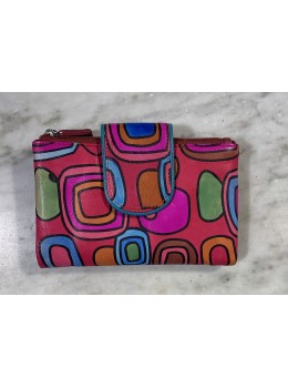 Cartera piel M roja