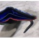 Cartera piel M print azul