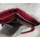 Cartera piel M print rojo