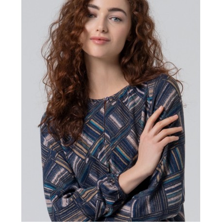 Camiseta cálida geométrica