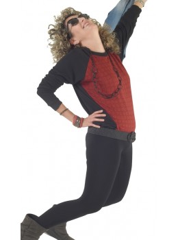Jersey amplio print rojo
