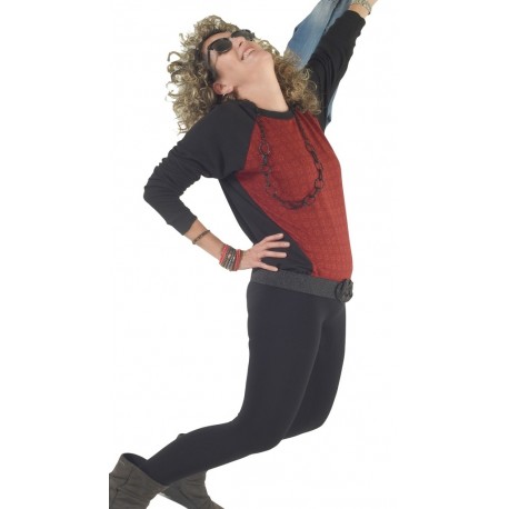 Jersey amplio print rojo