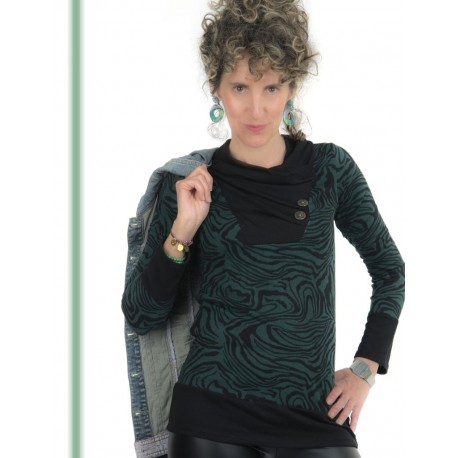 Jersey botones verde
