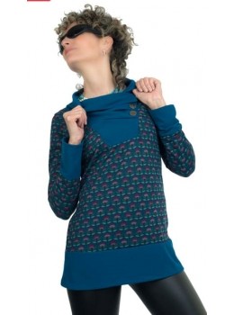 Jersey botones azul