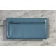 Cartera pell blau cel
