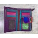 Cartera pell lila ones