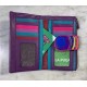 Cartera pell lila ones