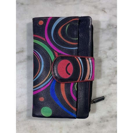 Cartera pell negra ones