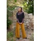 Pantalones 3/4 pana mostaza