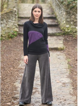 Pantalones 3/4 pana gris