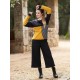 Pantalones 3/4 pana negra