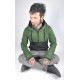 Chaqueta unisex Nëko verde lunares