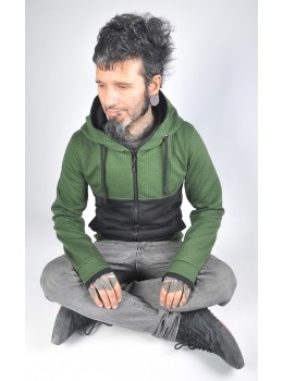 Jaqueta unisex Nëko verda topus
