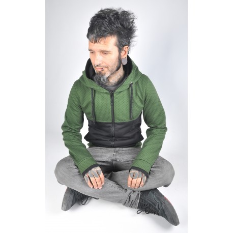 Jaqueta unisex Nëko verda topus