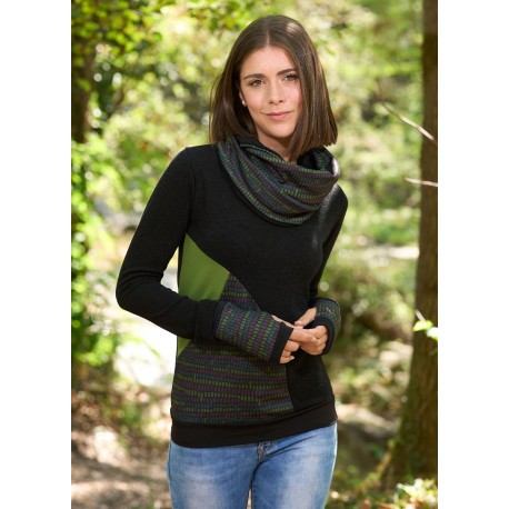 Mitones lila print