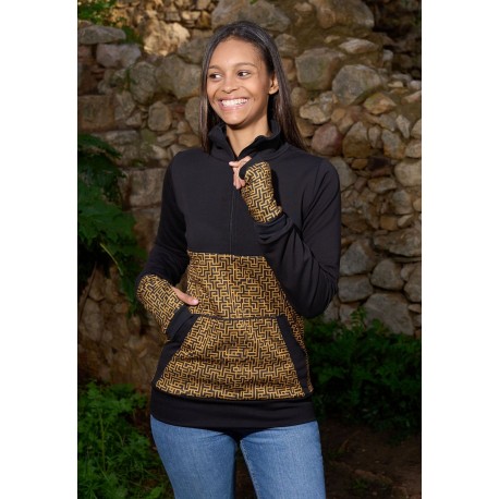 Mitones print mostaza