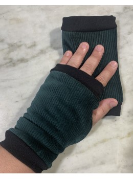 Mitones pana verde