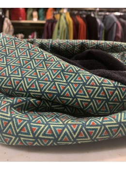 Coll doble triangles verd