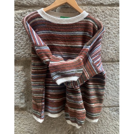 Jersey rayas marrón