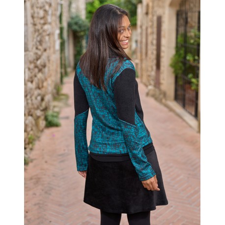 Jersei càlid abstract turquesa