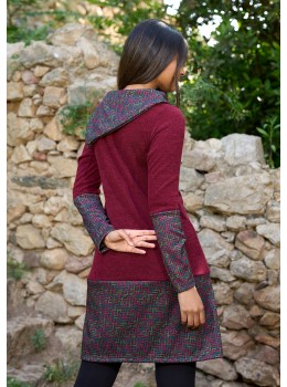 Vestit càlid grana coll asimètric