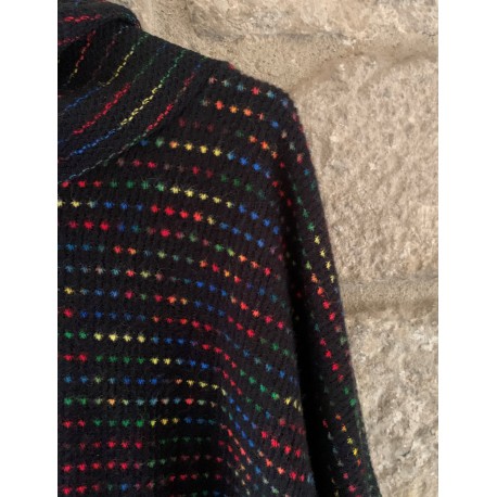 Jersei japo multicolor negra