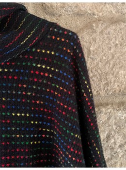 Jersei japo multicolor llarg negra