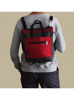 Bolso motxilla mao vermella