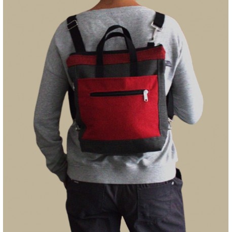 Bolso motxilla mao vermella