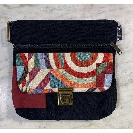 Riñonera big line combi granate