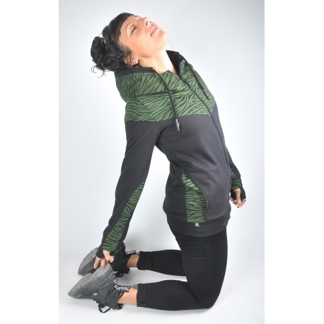 Chaqueta nur green zebra