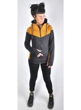 Chaqueta nur mustard waves