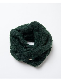 Coll doble bouclé verd