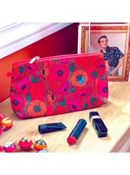 Neceser estuche amapolas