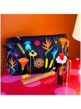 Neceser estuche flores colores