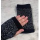 Mitones negro gris