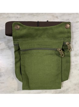 Riñonera doble caqui