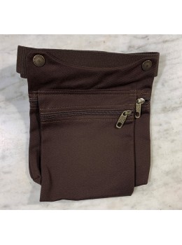 Riñonera doble marrón