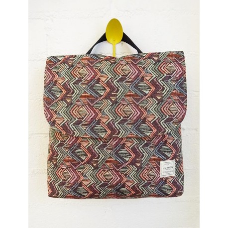 Mochila Numon solapa zig zag