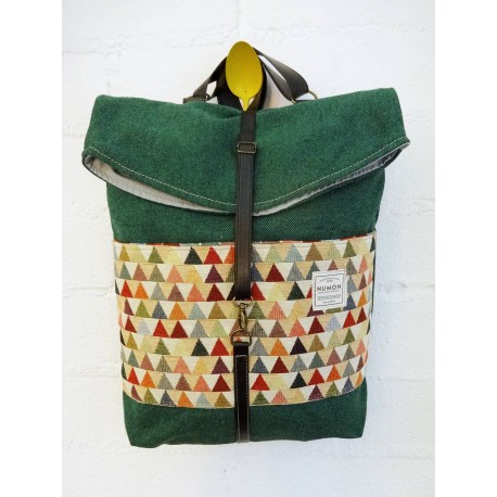 Mochila Numon verde combi 