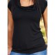 Camiseta m/c coll negra