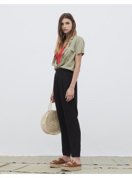 Pantalones botones negro