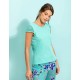 Camiseta algodón menta