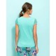 Camiseta algodón menta